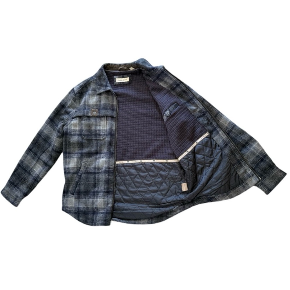 Men’s zip up flannel jacket - Picture 2 of 7